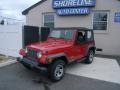 2004 Flame Red Jeep Wrangler SE 4x4  photo #2