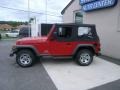 2004 Flame Red Jeep Wrangler SE 4x4  photo #3