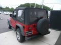 2004 Flame Red Jeep Wrangler SE 4x4  photo #4