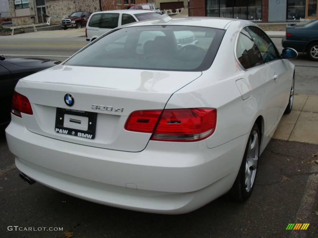 2008 3 Series 328xi Coupe - Alpine White / Black photo #4