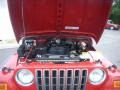 2004 Flame Red Jeep Wrangler SE 4x4  photo #9
