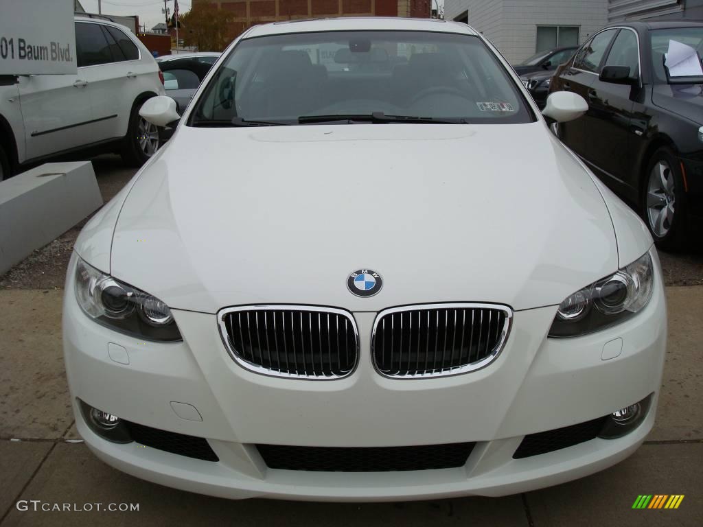 2008 3 Series 328xi Coupe - Alpine White / Black photo #6