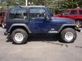 2004 Patriot Blue Pearl Jeep Wrangler SE 4x4  photo #3