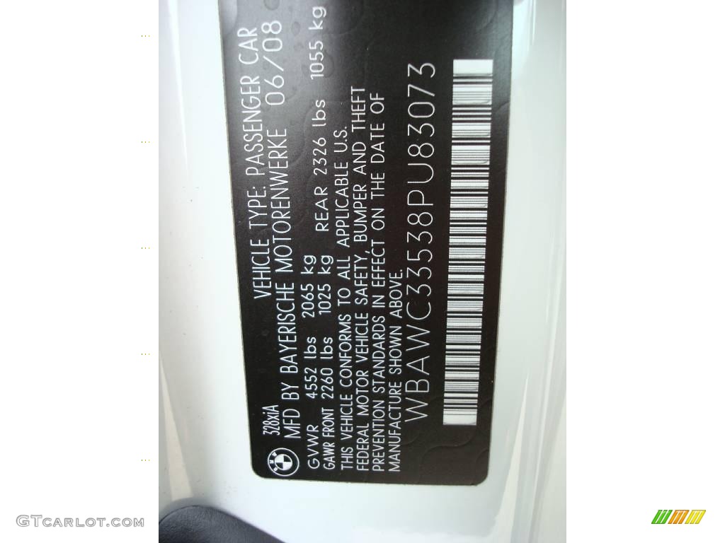 2008 3 Series 328xi Coupe - Alpine White / Black photo #14