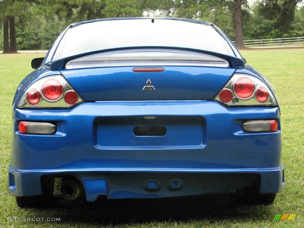 2003 Eclipse GTS Coupe - Flash Blue Pearl / Sand Blast photo #6