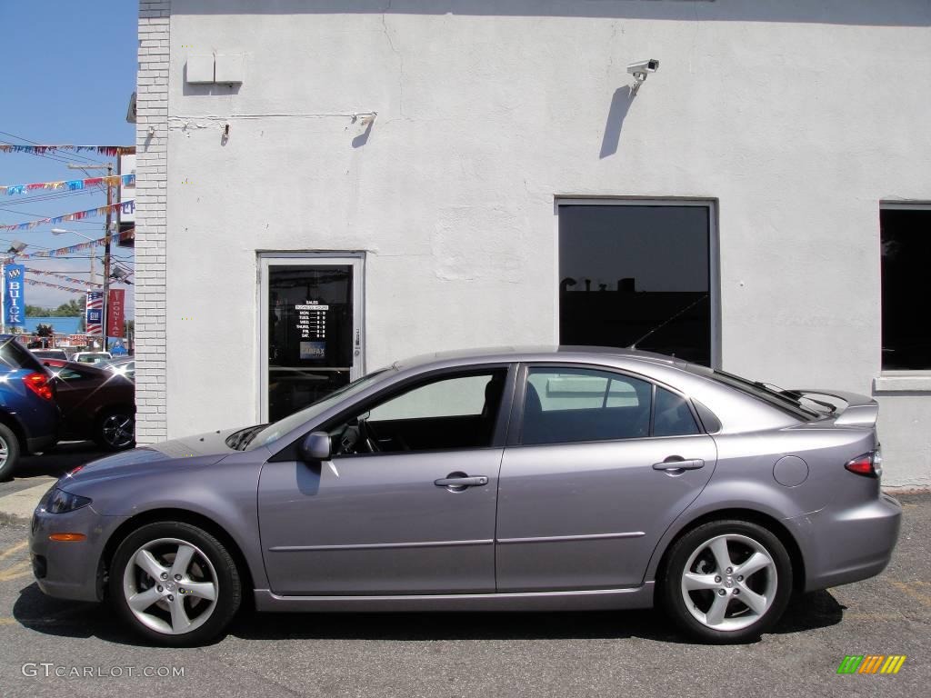 2006 MAZDA6 i Sport Hatchback - Tungsten Gray Metallic / Black photo #3