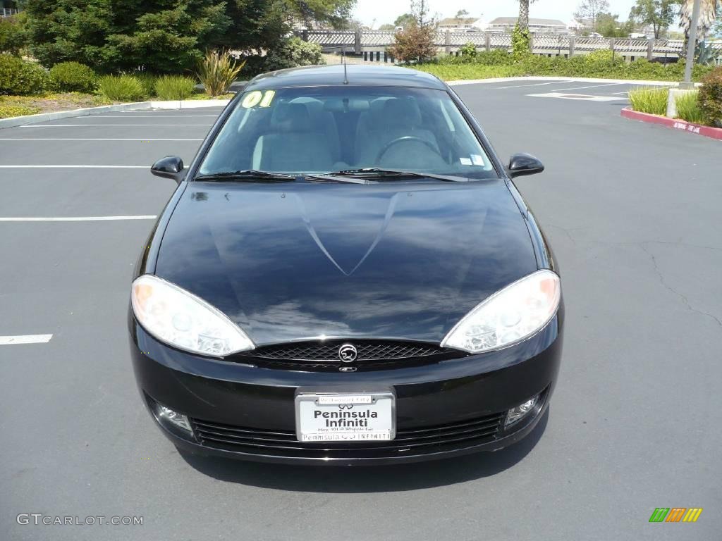 2001 Cougar V6 - Black / Medium Graphite photo #2