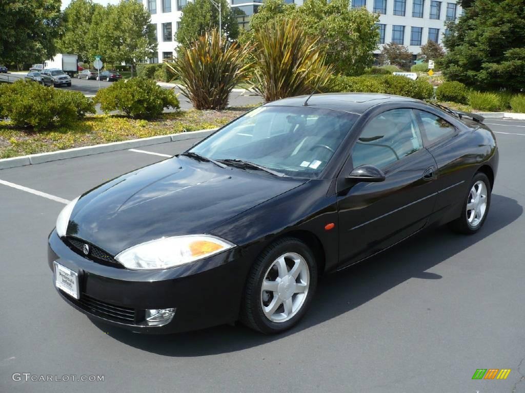 2001 Cougar V6 - Black / Medium Graphite photo #3