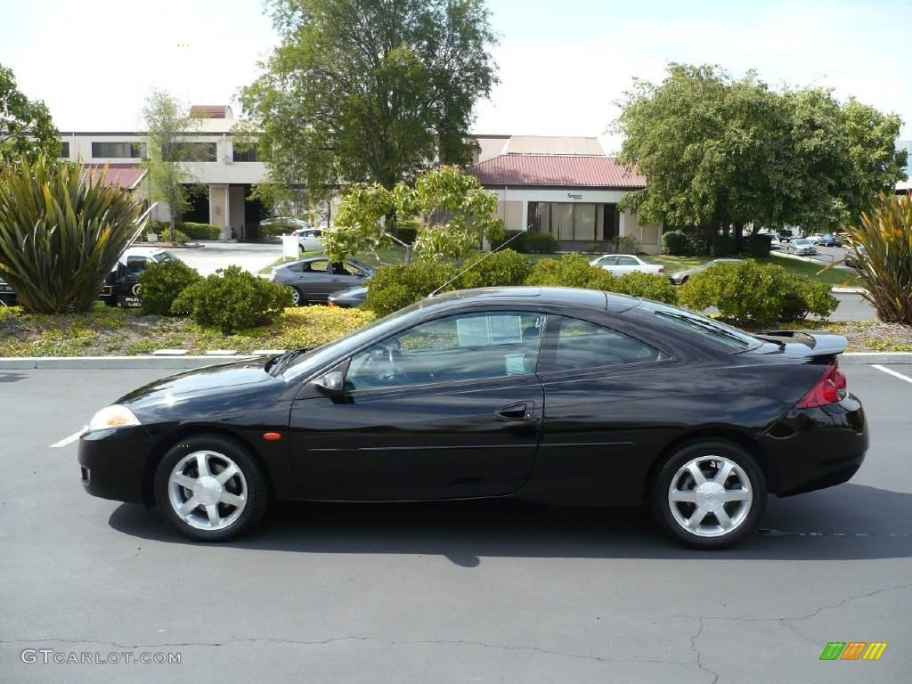 2001 Cougar V6 - Black / Medium Graphite photo #8