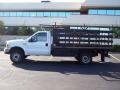1999 Oxford White Ford F450 Super Duty XL Regular Cab Dually Chassis Stake Truck  photo #4