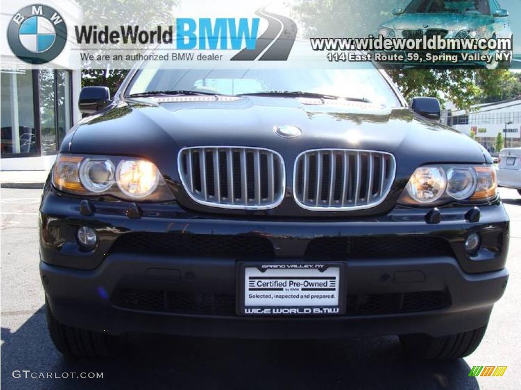 2006 X5 4.4i - Jet Black / Beige photo #2