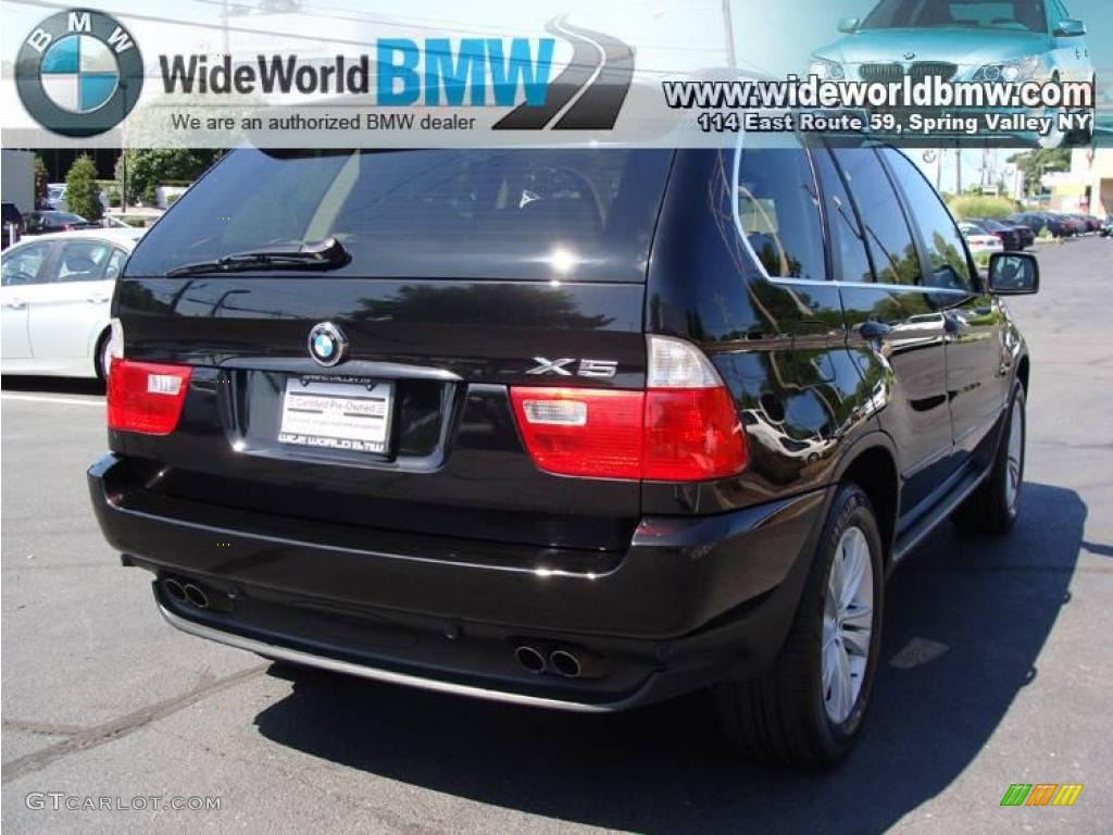 2006 X5 4.4i - Jet Black / Beige photo #4