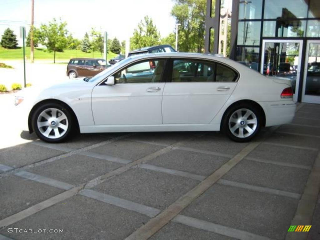 2006 7 Series 750Li Sedan - Alpine White / Beige Nasca Leather photo #5