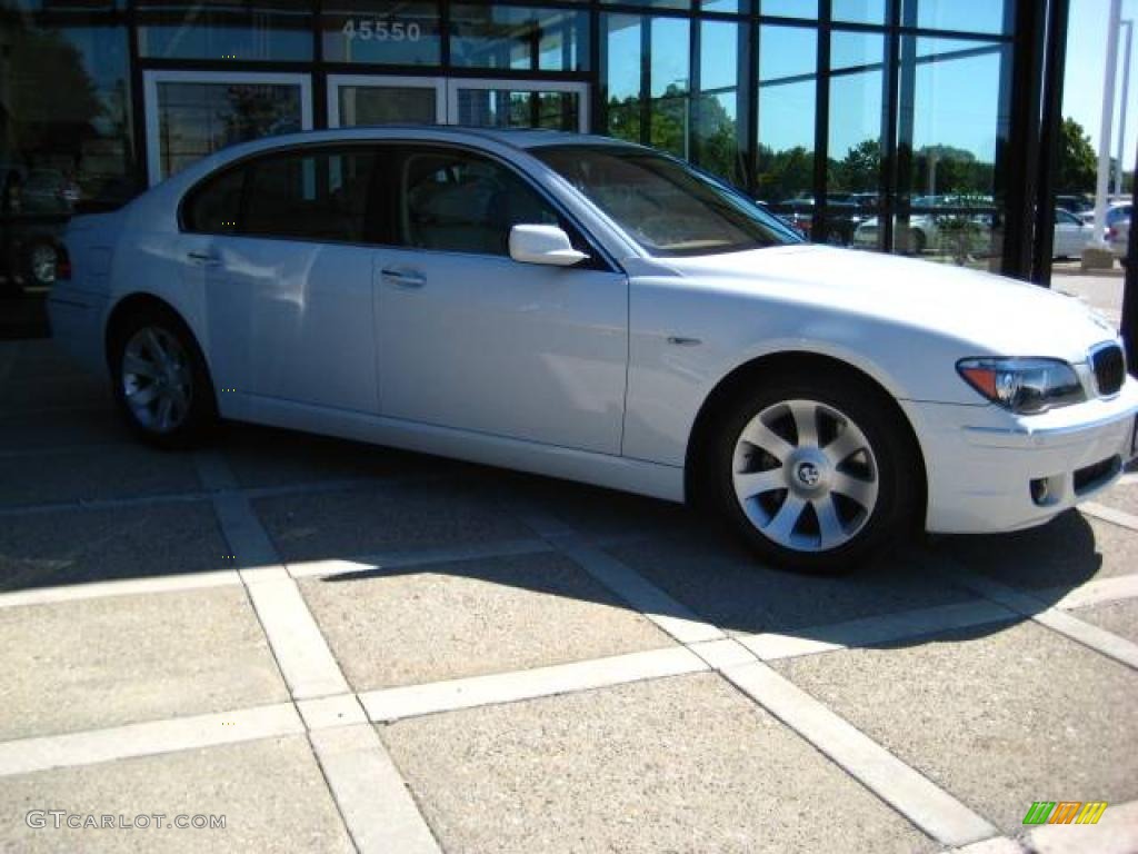 2006 7 Series 750Li Sedan - Alpine White / Beige Nasca Leather photo #9