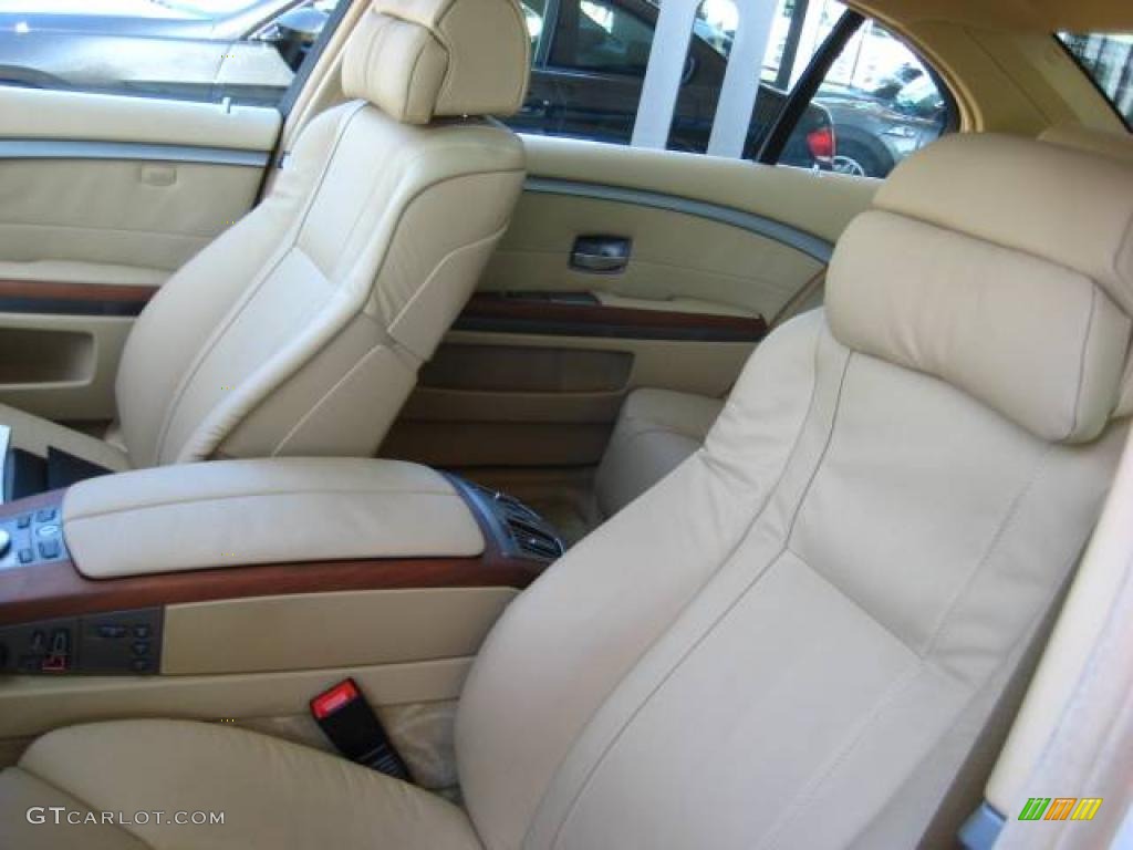 2006 7 Series 750Li Sedan - Alpine White / Beige Nasca Leather photo #14