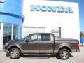 2005 Dark Stone Metallic Ford F150 Lariat SuperCrew 4x4  photo #3