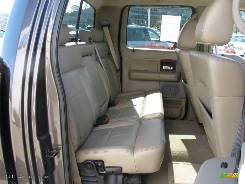 2005 F150 Lariat SuperCrew 4x4 - Dark Stone Metallic / Tan photo #12