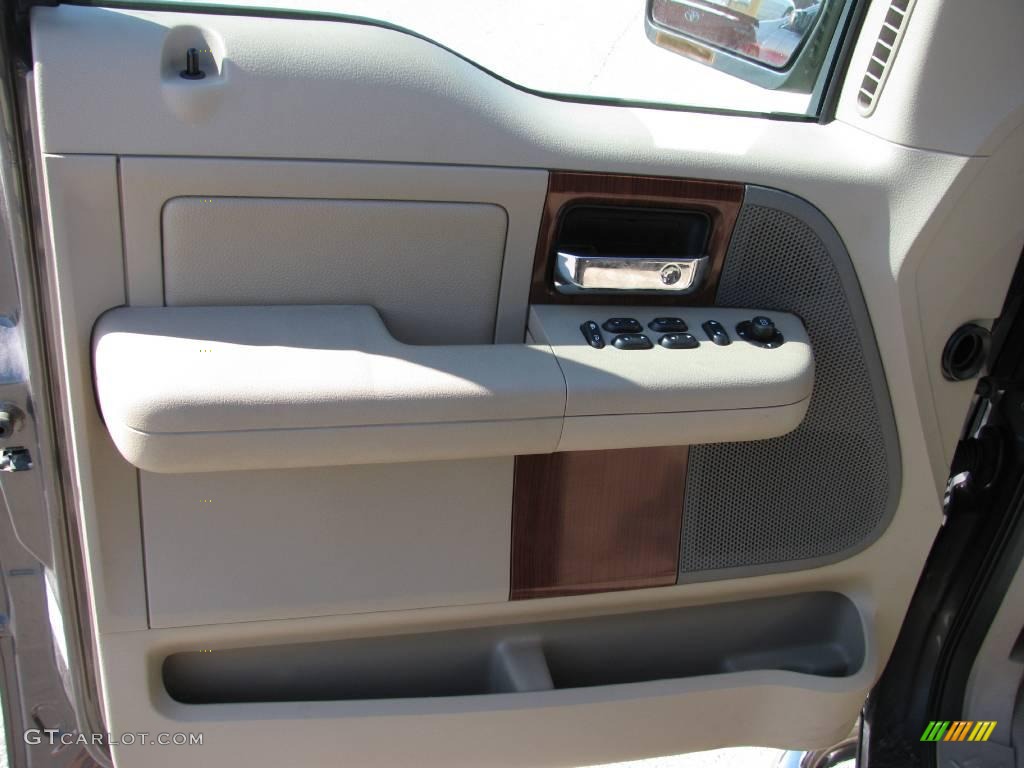 2005 F150 Lariat SuperCrew 4x4 - Dark Stone Metallic / Tan photo #13