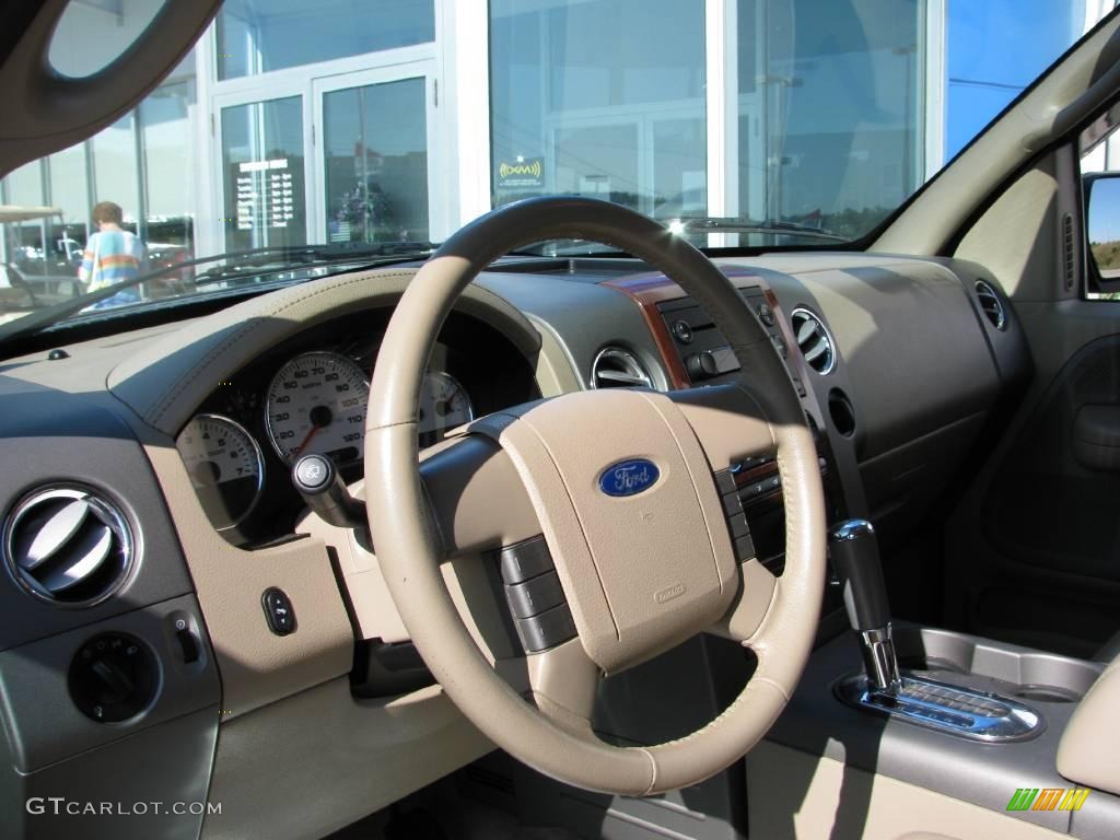 2005 F150 Lariat SuperCrew 4x4 - Dark Stone Metallic / Tan photo #15
