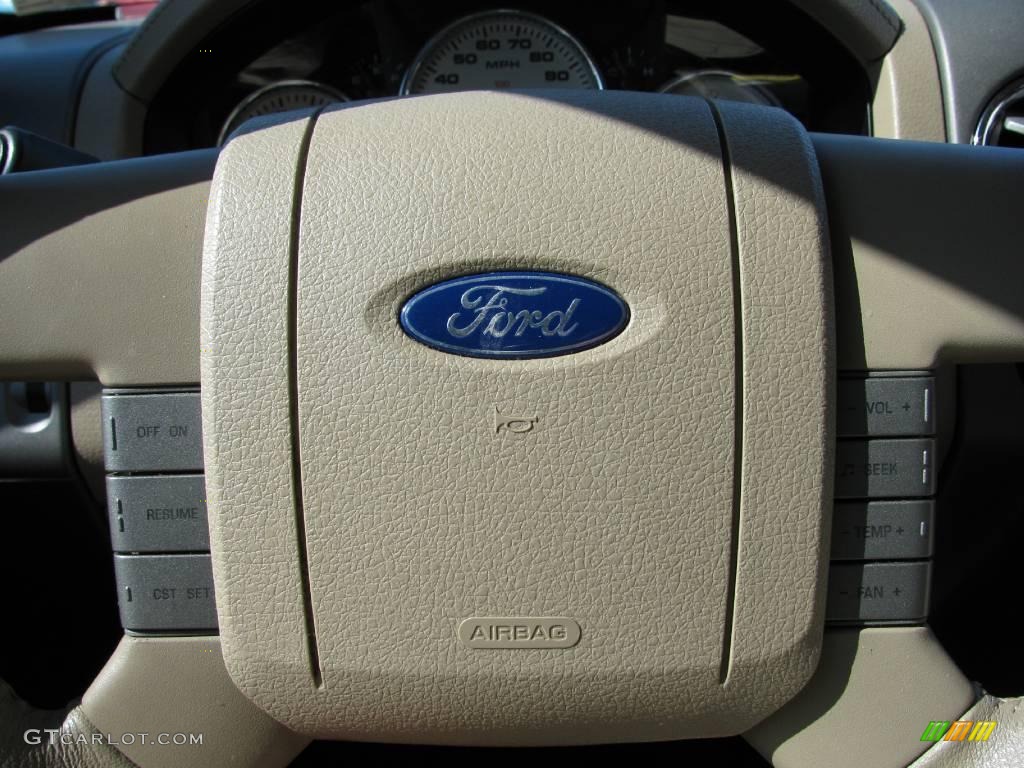 2005 F150 Lariat SuperCrew 4x4 - Dark Stone Metallic / Tan photo #18