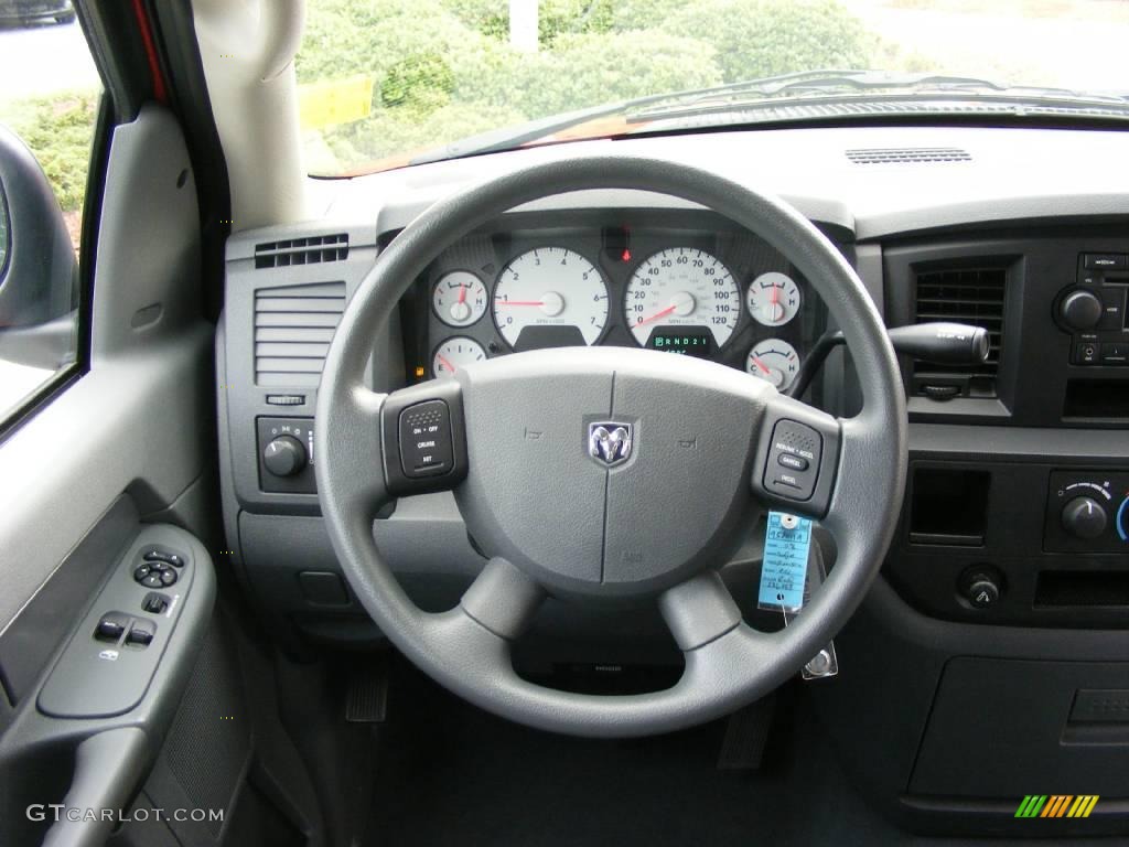 2008 Ram 1500 SXT Regular Cab - Flame Red / Medium Slate Gray photo #18