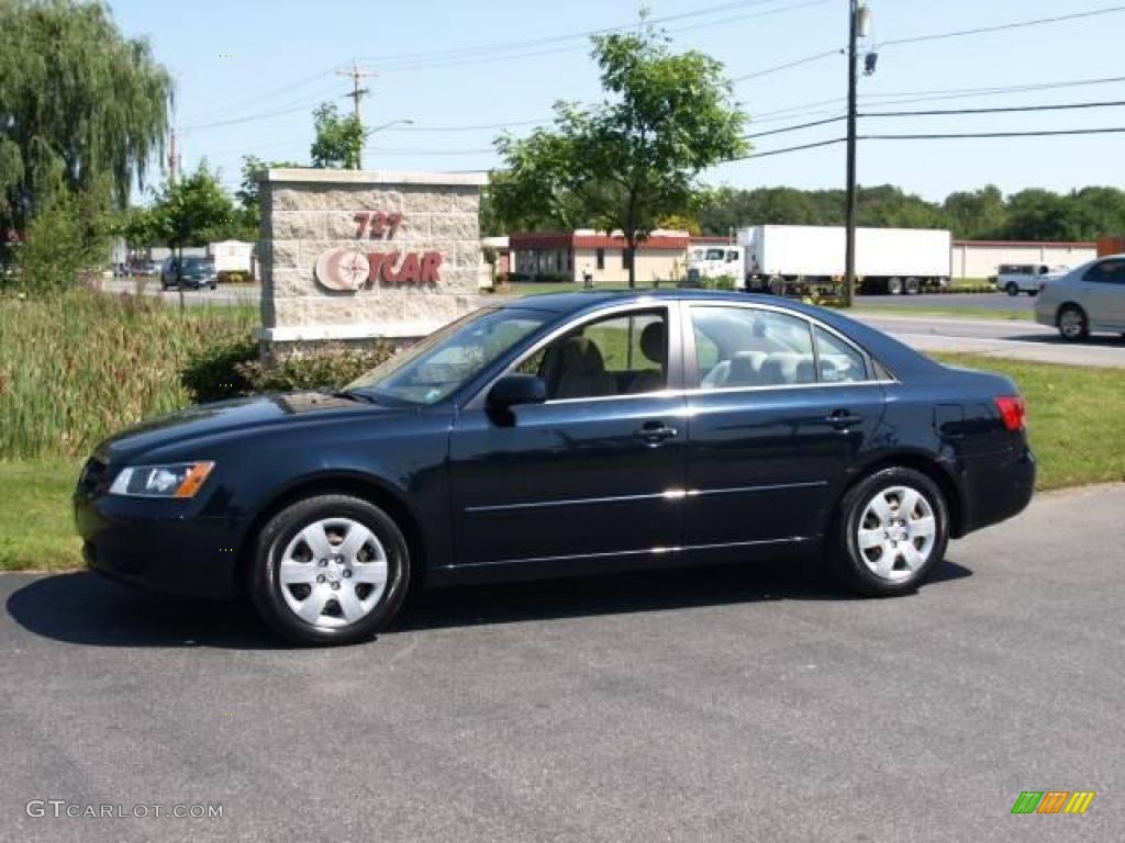 2008 Sonata GLS - Deepwater Blue / Beige photo #1