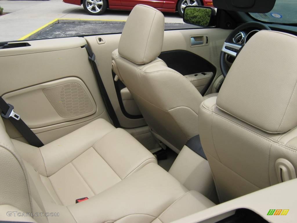 2008 Mustang V6 Premium Convertible - Black / Medium Parchment photo #20
