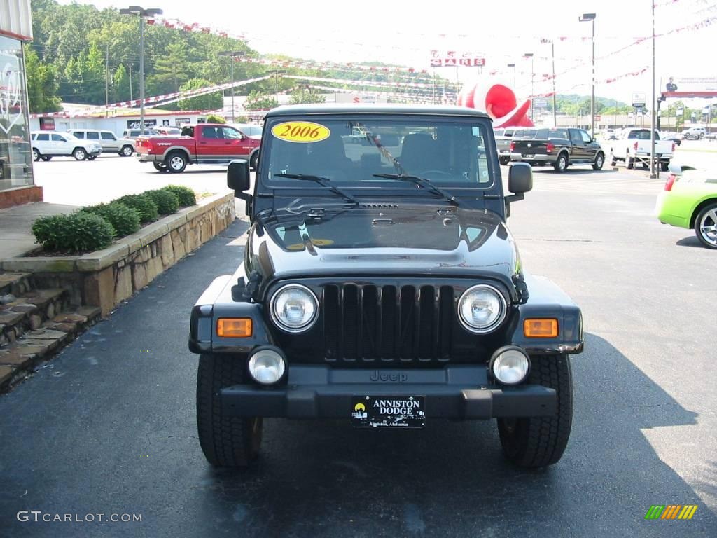 2006 Wrangler X 4x4 - Black / Dark Slate Gray photo #5