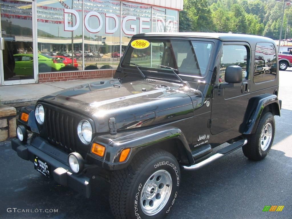 2006 Wrangler X 4x4 - Black / Dark Slate Gray photo #6