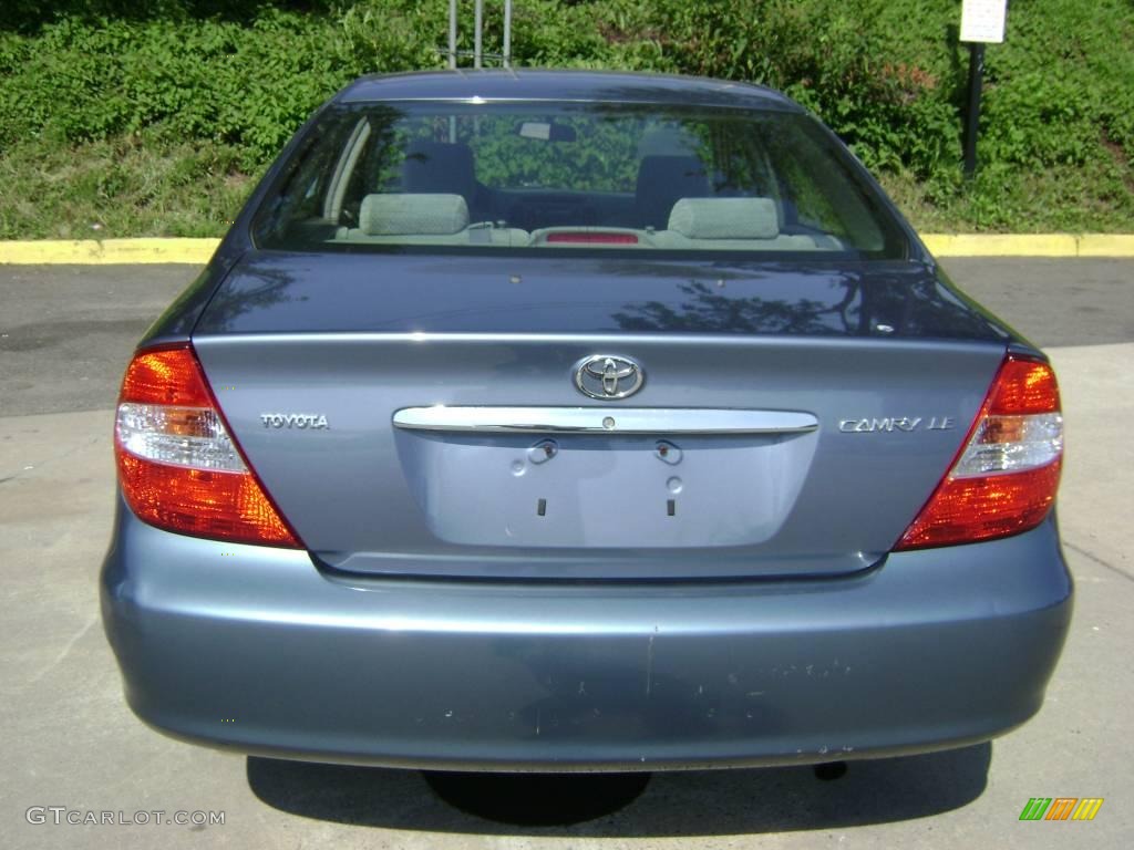 2002 Camry LE - Catalina Blue Metallic / Stone photo #4