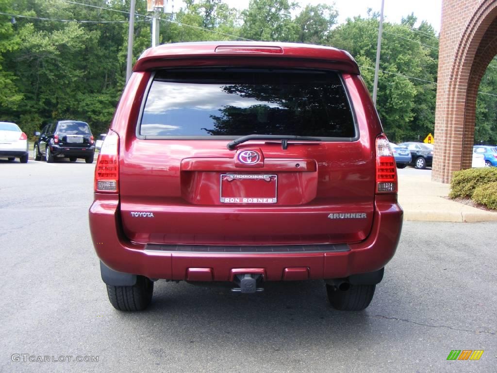 2006 4Runner Sport Edition 4x4 - Salsa Red Pearl / Stone Gray photo #21