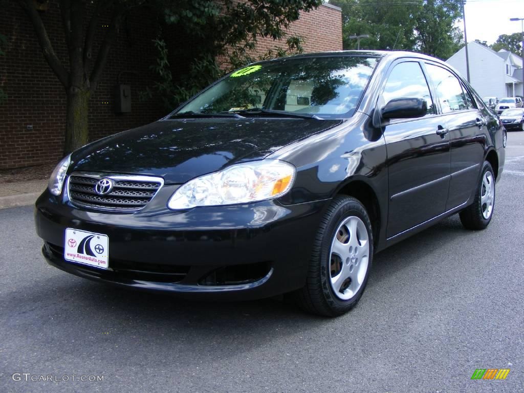 2007 Corolla CE - Black Sand Pearl / Dark Charcoal photo #1