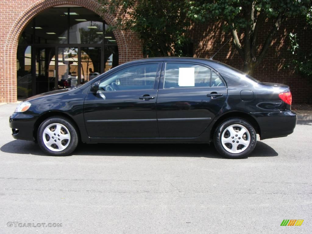 2007 Corolla CE - Black Sand Pearl / Dark Charcoal photo #18