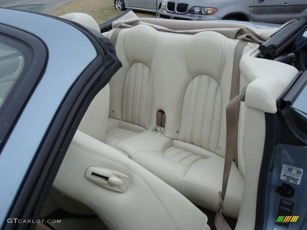 2006 XK XK8 Convertible - Frost Blue Metallic / Ivory photo #13