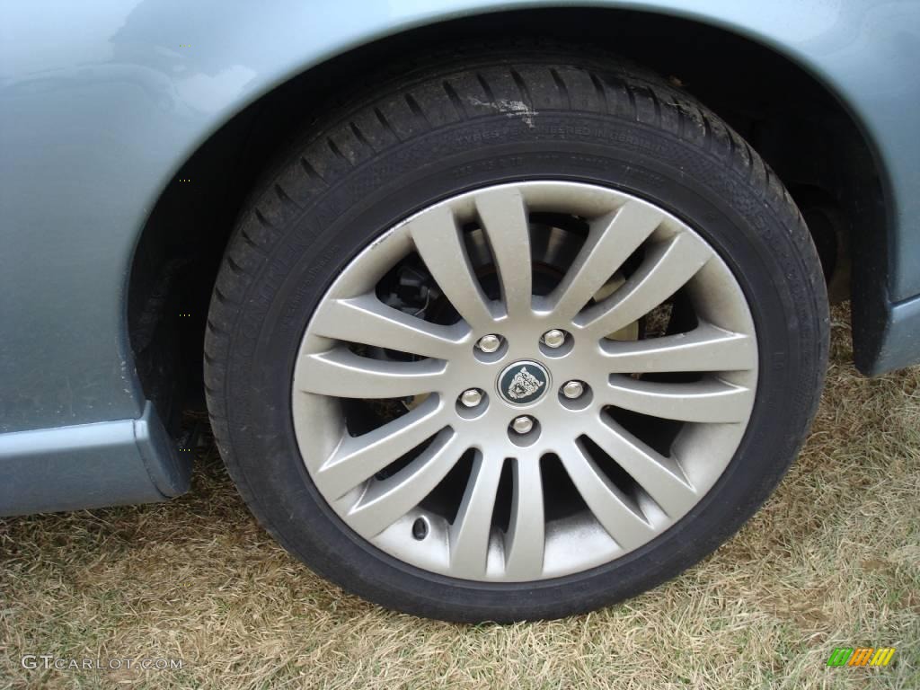 2006 XK XK8 Convertible - Frost Blue Metallic / Ivory photo #17