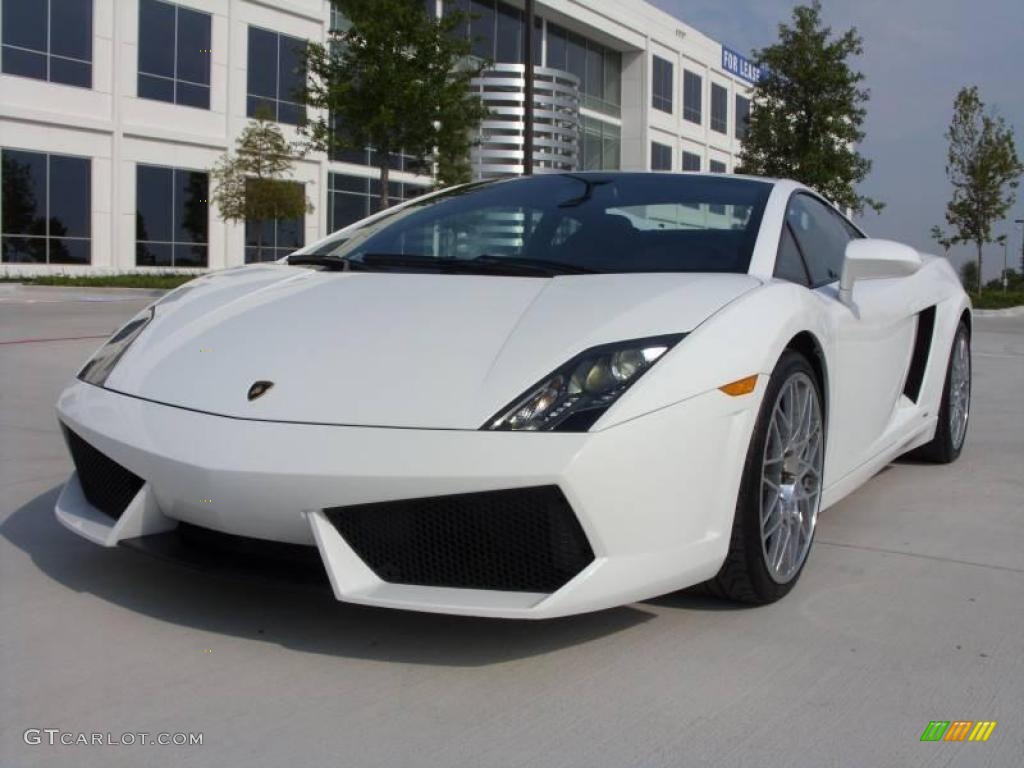 2009 Gallardo LP560-4 Coupe - Bianco Monocerus / Nero Perseus photo #2
