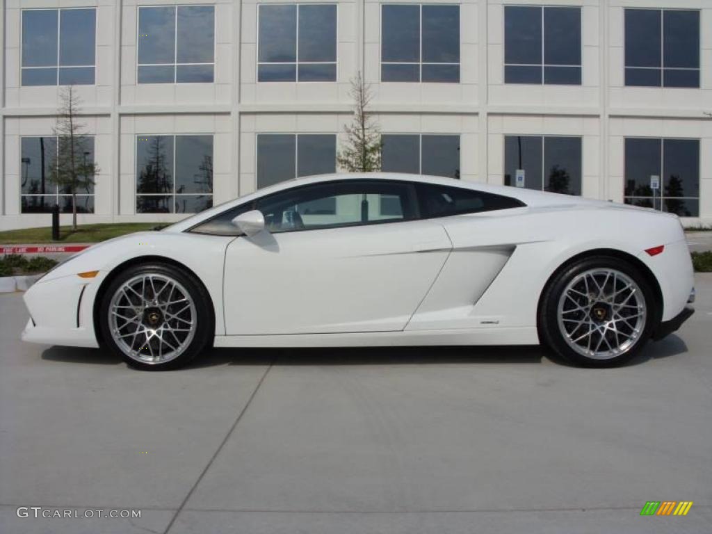 2009 Gallardo LP560-4 Coupe - Bianco Monocerus / Nero Perseus photo #3