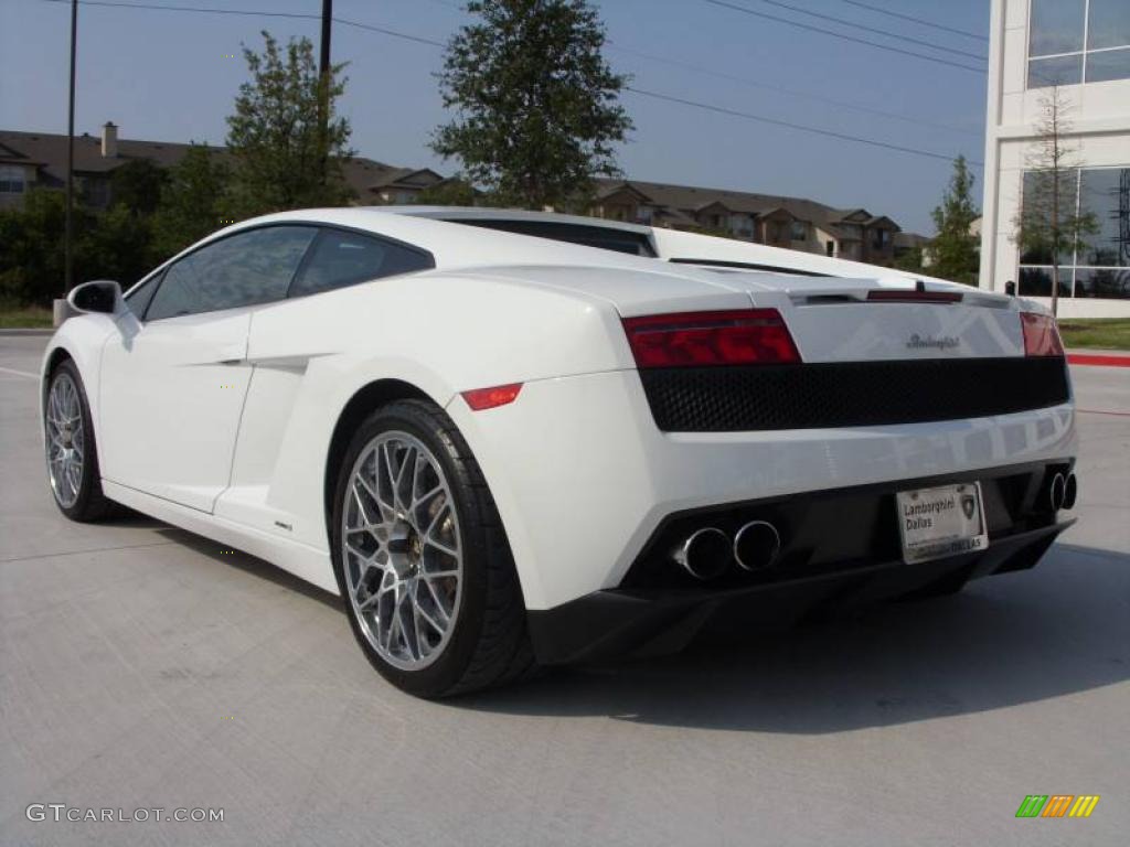 2009 Gallardo LP560-4 Coupe - Bianco Monocerus / Nero Perseus photo #4