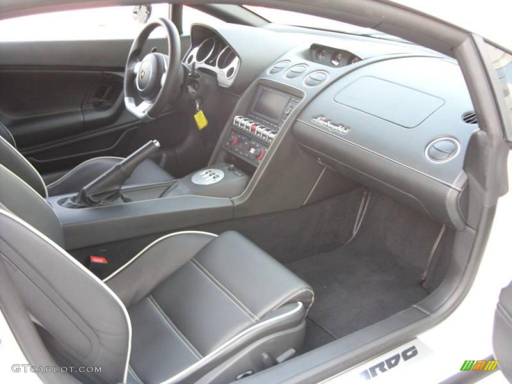 Nero Perseus Interior 2009 Lamborghini Gallardo LP560-4 Coupe Photo #17333988