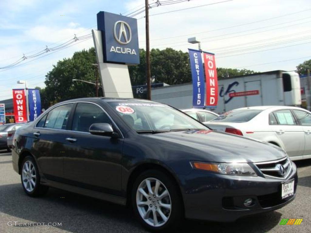 2008 TSX Sedan - Carbon Gray Pearl / Quartz Gray photo #1