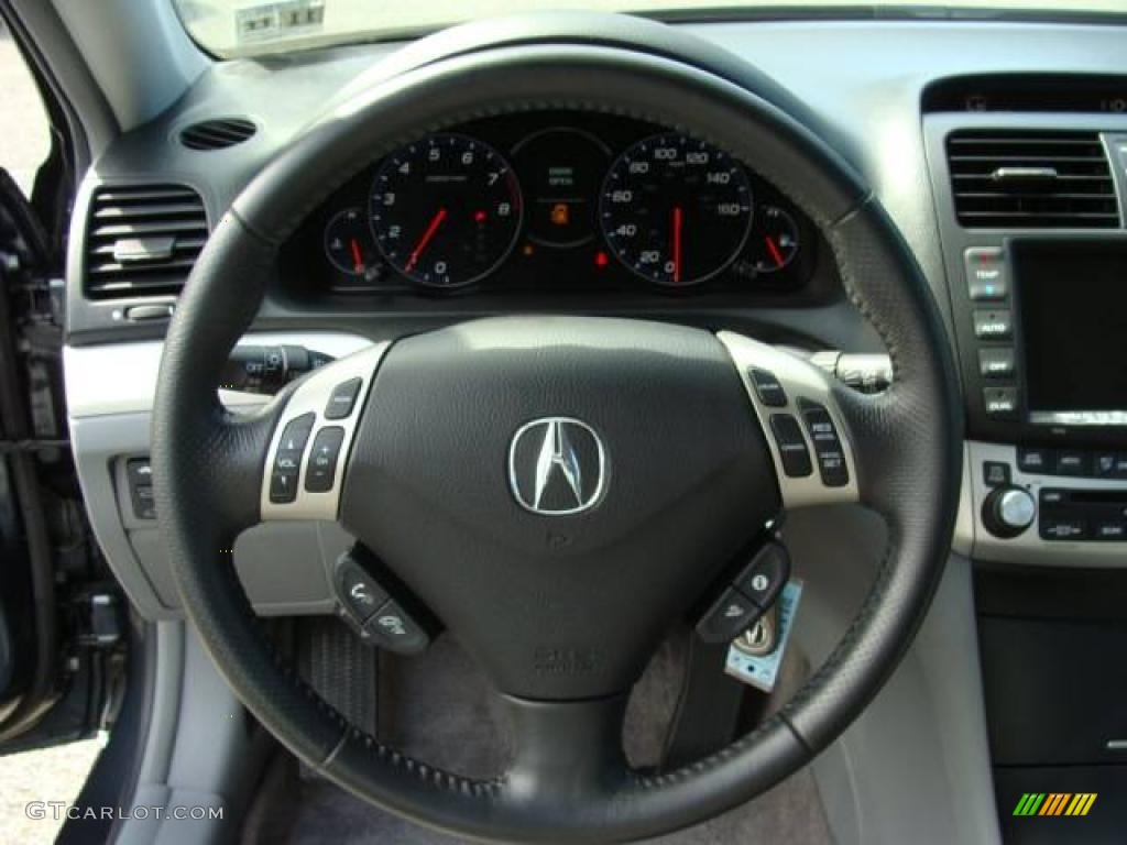 2008 TSX Sedan - Carbon Gray Pearl / Quartz Gray photo #10