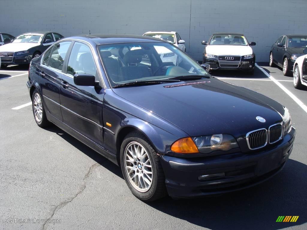 1999 3 Series 328i Sedan - Orient Blue Metallic / Grey photo #4