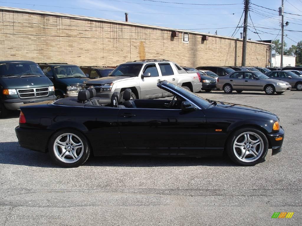 2001 3 Series 330i Convertible - Jet Black / Black photo #5