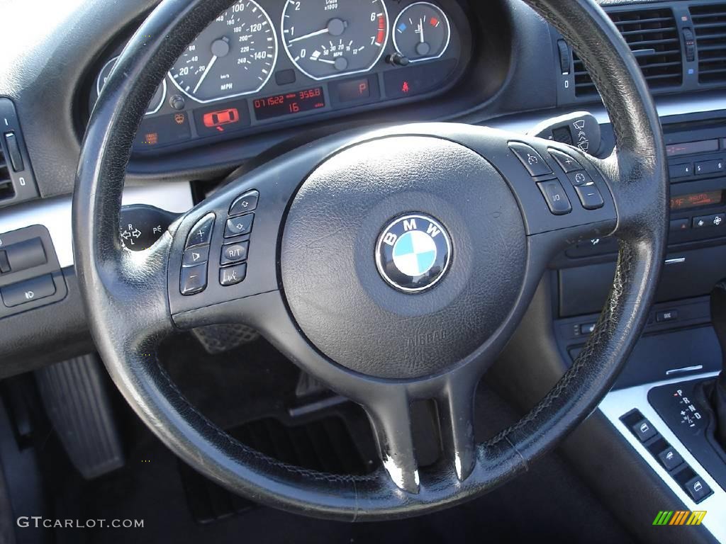 2001 3 Series 330i Convertible - Jet Black / Black photo #15