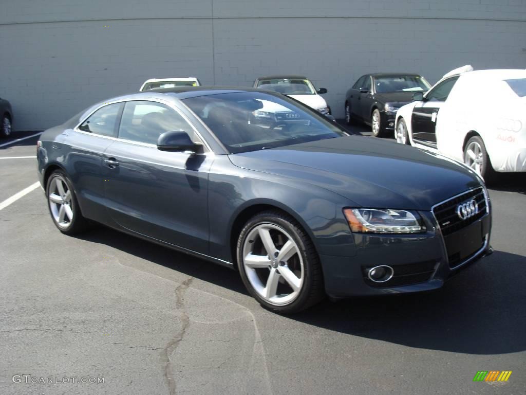 2009 A5 3.2 quattro Coupe - Meteor Grey Pearl / Cinnamon Brown photo #5