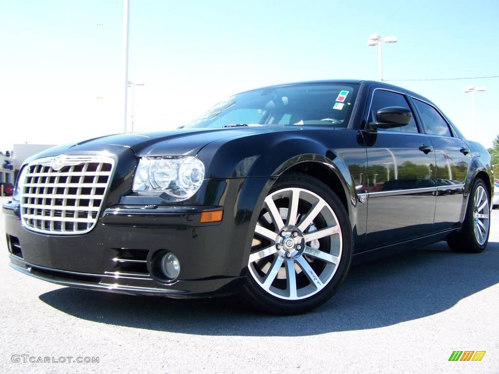 2006 300 C SRT8 - Brilliant Black Crystal Pearl / Dark Slate Gray/Light Graystone photo #4