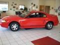 2000 Performance Red Ford Mustang V6 Coupe  photo #2