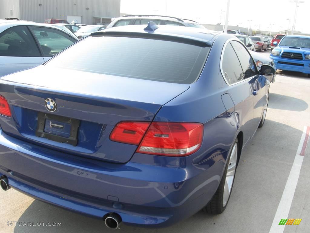 2007 3 Series 335i Coupe - Montego Blue Metallic / Saddle Brown/Black photo #4