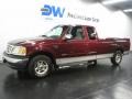 1999 Dark Toreador Red Metallic Ford F150 XLT Extended Cab  photo #2