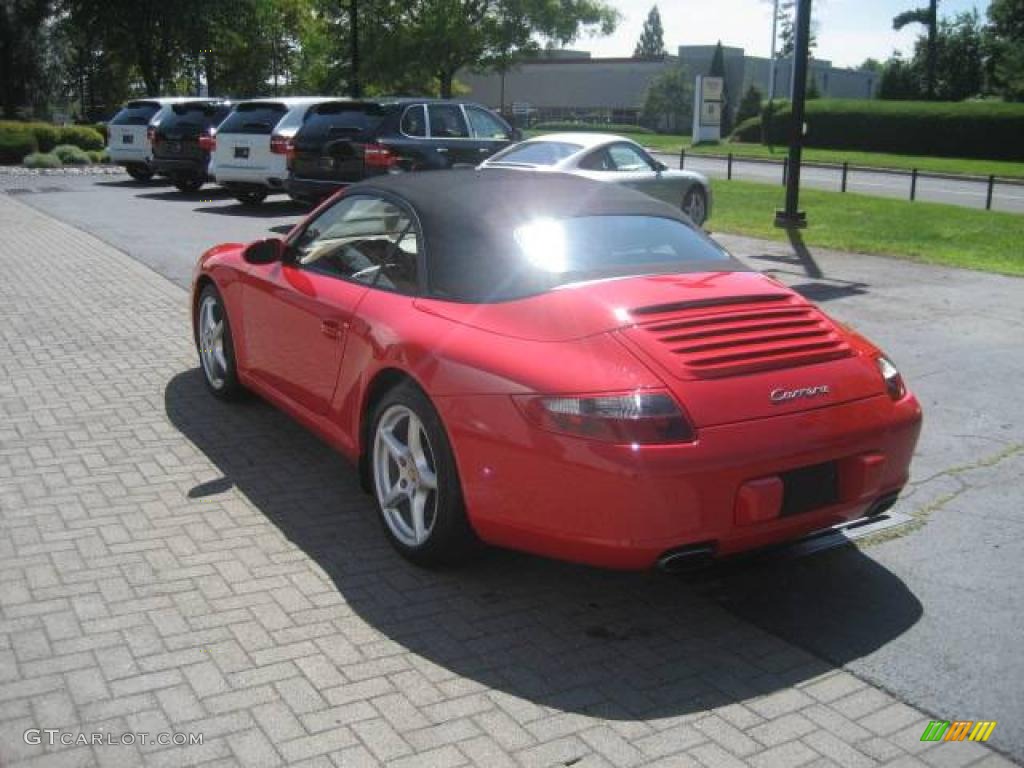 2006 911 Carrera Cabriolet - Guards Red / Natural Brown photo #7